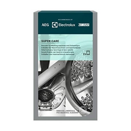 aeg m3gcp300 9029799286 super care d?tartrant pour lave-linge et lave-vaisselle contient 2 sachets