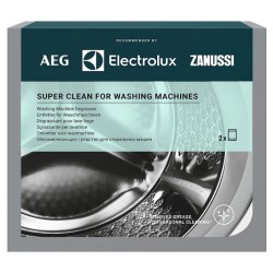 AEG M3GCP200 9029799310 Super Clean Nettoyant en profondeur pour lave-linge 2 sachets.