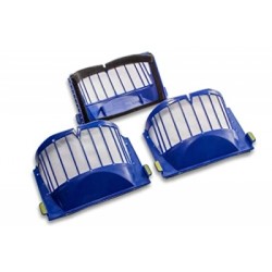 vhbw lot de 3x filtres d'aspirateur compatible avec irobot roomba 600