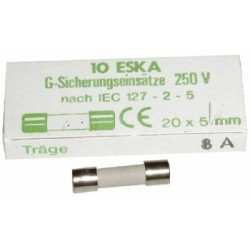 moulinex - fusible temporise 8 amperes 5x20 (x1) - ms-0295172