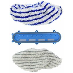 rowenta zr009501 lot de 2 lingettes microfibre compatibles avec les aspirateurs balai air force