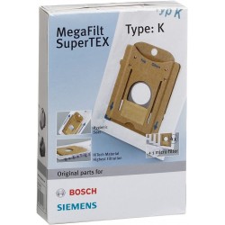 Lot de 4 sacs Type K pour aspirateurs BOSCH - Siemens